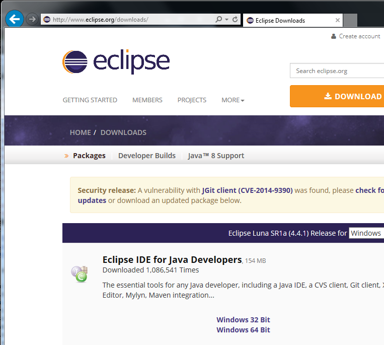 download eclipse 32 bit